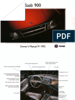 Saab900cv Owners Manual 92 (Opt)