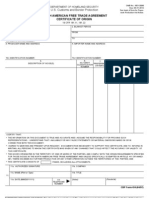 U.S. Customs Form: CBP Form 434 - North American Free Trade Agreement Certificate of Origin