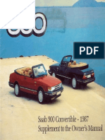 Saab900cv Supplement Owners Manual 87 (Ocr)