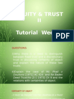 Equity & Trust II Tutorial Week 2