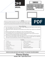 Hitachi PD5000 5200 Series Plasma Service Manual