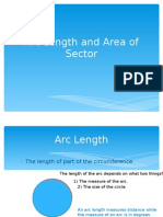 Arc Length and Area of Sector