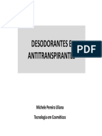 Desodorantes e Antitranspirantes