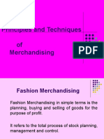 Principles and Techniques of Merchandising