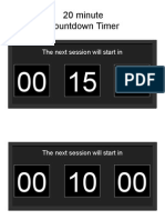 20 Minute Countdown Timer: The Next Session Will Start in