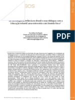 Sociologia Da Infância No Brasil e Seus Diálogos Com A PDF