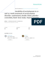 Cipralex in Longbo-Term Treatment of SAD - Lader 2004