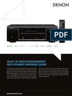 Denon Home Theater Sys 5 1 Avr x500