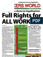 Immigrants Deserve Legalization: Full Rights For All Workers