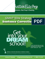 GMAT Verbal Section Sentence Correction