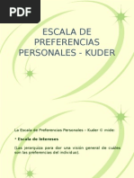 Kuder Escala