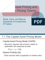 Capital Asset Pricing and Arbitrage Pricing Theory: Bodie, Kane, and Marcus 9 Edition