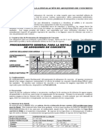 Procedimiento para Instalar Pavimentos de Adoquines