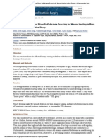 Honey Dressing Versus Silver Sulfadiazene Dressing For Wound Healing in Burn Patients - A Retrospective Study