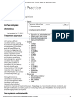 Lichen Simplex Chronicus - Treatment