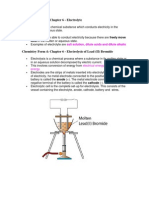 Chemistry Form 4: Chapter 6 - Electrolyte: Ions in The Molten or Aqueous State