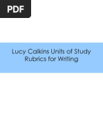 All Three Calkins Rubrics Complete