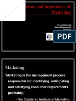 Concern, Nature and Importance of Marketing