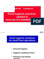 Good Hygienic Practices Applied To Food Service Establishments