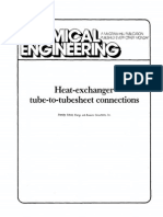 Heat Exchanger Tube To Tubesheet Connections