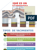 Clasificación de Yacimientos