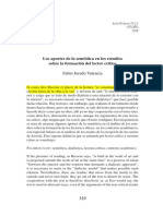 Los Aportes de La Semiótica en Los Estudios Sobre La Formación Del Lector Crítico