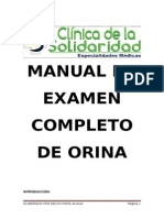 Examen Completo de Orina