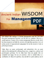 Ancient Indian Wisdom For Management