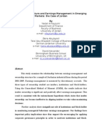 2010 FAYOUMI - Ownership Structure and Earnings Management in Emerging Markets The Case of Jordan