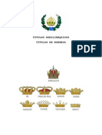 Títulos Nobiliárquicos Do Império Do Brasil