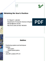 Obtaining The User's Position: Dr. Miguel A. Labrador Department of Computer Science & Engineering Labrador@csee - Usf.edu