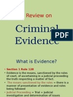 Criminal Evidence