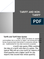 Tariff and Non-Tariff