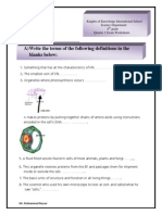 6th Grade Quarter 1 Science Exam Worksheets .