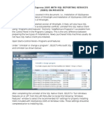 Installing Sqlexpress 2005 With SQL Reporting Services (SSRS) On Ms-Vista