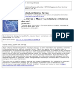 ASR - An Analysis of Masonry Architecture