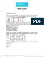 Lista de Exercícios - Estatística Básica