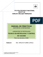 Manual de Gestion de La Metrologia