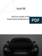 Audi R8: My First Model in Alias Automotive Rendered in Keyshot