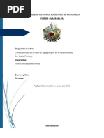 Diagnóstico Sobre: Consecuencias de La Falta de Agua Potable en El Asentamiento Sor María Romero.