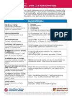 Nscaa Coaching Formula - Stage 1 (3-5 Year Old Players)