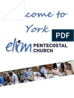 York Elim Pentecostal Church Welcome Brochure