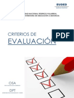 Criterios de Evaluación