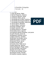 Listas de Clase SECUNDARIA 15-16