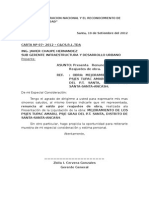 Carta Renuncia A Reajuste Pistas y Veredas Santa