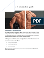 4 Programmes de Musculation Épaule