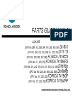 Konica Minolta Di 1610p Parts Manual