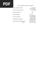 Fan Flow Calculation For FBC Boiler