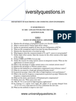 EC6404-Linear Integrated Circuits Question Bank