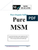 Pure Organic Sulfur MSM